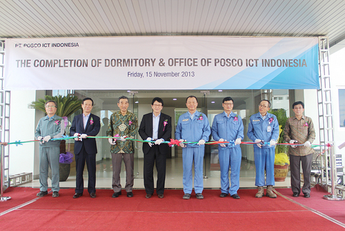 The Completion of Dormitory and Office of Posco ICT Indonesia